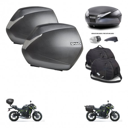 SHAD Baul SH48 tapa respaldo + soporte montaje maletas SH36 accesorios 49 L KIT-462137