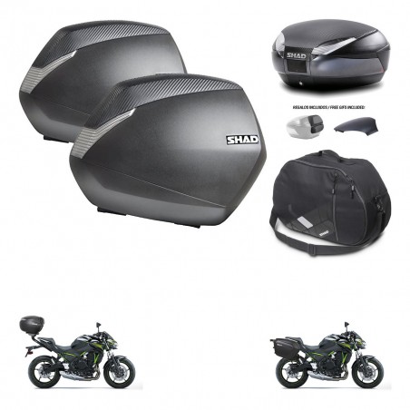 SHAD Baul SH48 tapa respaldo + soporte montaje maletas SH36 accesorios 49 L KIT-462142