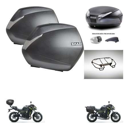 SHAD Baul SH48 tapa respaldo + soporte montaje maletas SH36 accesorios 49 L KIT-462148