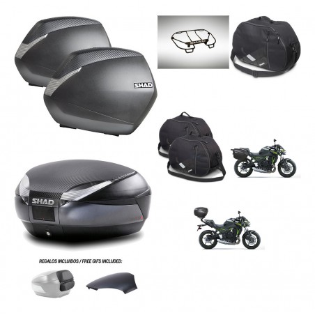 SHAD Baul SH48 tapa respaldo + soporte montaje maletas SH36 accesorios 49 L KIT-462161