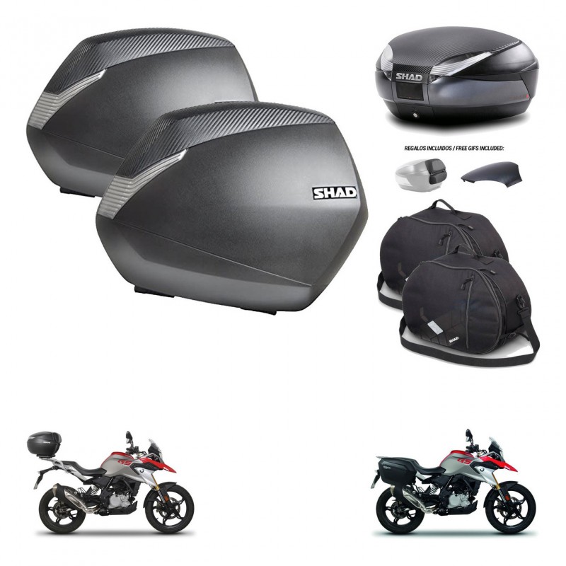 SHAD Baul SH48 tapa respaldo + soporte montaje maletas SH36 accesorios 49 L KIT-462173