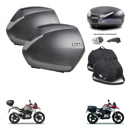 SHAD Trunk SH48 backrest cover + mounting bracket SH36 suitcases accessories 49 L KIT-462173