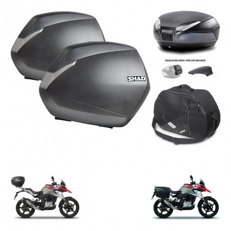 SHAD Baul SH48 tapa respaldo + soporte montaje maletas SH36 accesorios 49 L KIT-462184