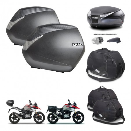 SHAD Baul SH48 tapa respaldo + soporte montaje maletas SH36 accesorios 49 L KIT-462185