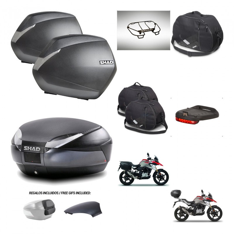 SHAD Trunk SH48 backrest cover + mounting bracket SH36 suitcases accessories 49 L KIT-462215