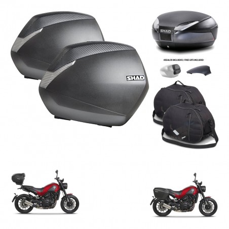 SHAD Trunk SH48 backrest cover + mounting bracket SH36 suitcases accessories 49 L KIT-462221