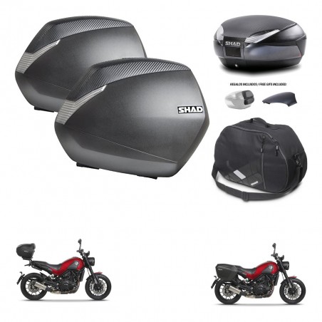 SHAD Baul SH48 tapa respaldo + soporte montaje maletas SH36 accesorios 49 L KIT-462232