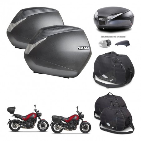 SHAD Baul SH48 tapa respaldo + soporte montaje maletas SH36 accesorios 49 L KIT-462233