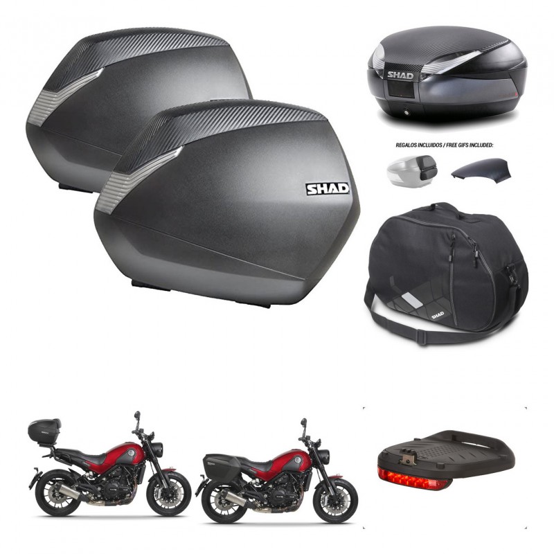 SHAD Trunk SH48 backrest cover + mounting bracket SH36 suitcases accessories 49 L KIT-462238