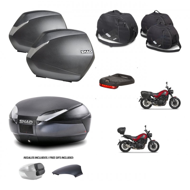 SHAD Trunk SH48 backrest cover + mounting bracket SH36 suitcases accessories 49 L KIT-462239