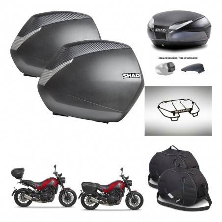 SHAD Trunk SH48 backrest cover + mounting bracket SH36 suitcases accessories 49 L KIT-462245