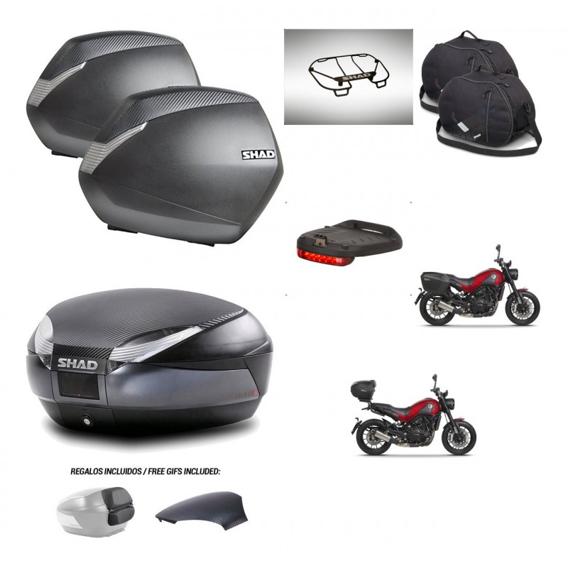 SHAD Trunk SH48 backrest cover + mounting bracket SH36 suitcases accessories 49 L KIT-462251