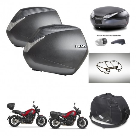 SHAD Baul SH48 tapa respaldo + soporte montaje maletas SH36 accesorios 49 L KIT-462256