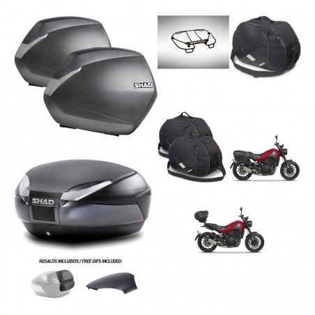 SHAD Baul SH48 tapa respaldo + soporte montaje maletas SH36 accesorios 49 L KIT-462257