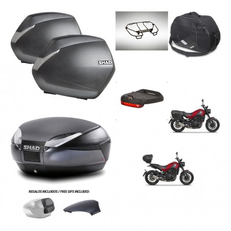 SHAD Baul SH48 tapa respaldo + soporte montaje maletas SH36 accesorios 49 L KIT-462262