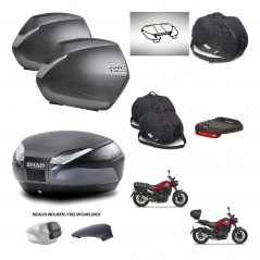SHAD Baul SH48 tapa respaldo + soporte montaje maletas SH36 accesorios 49 L KIT-462263