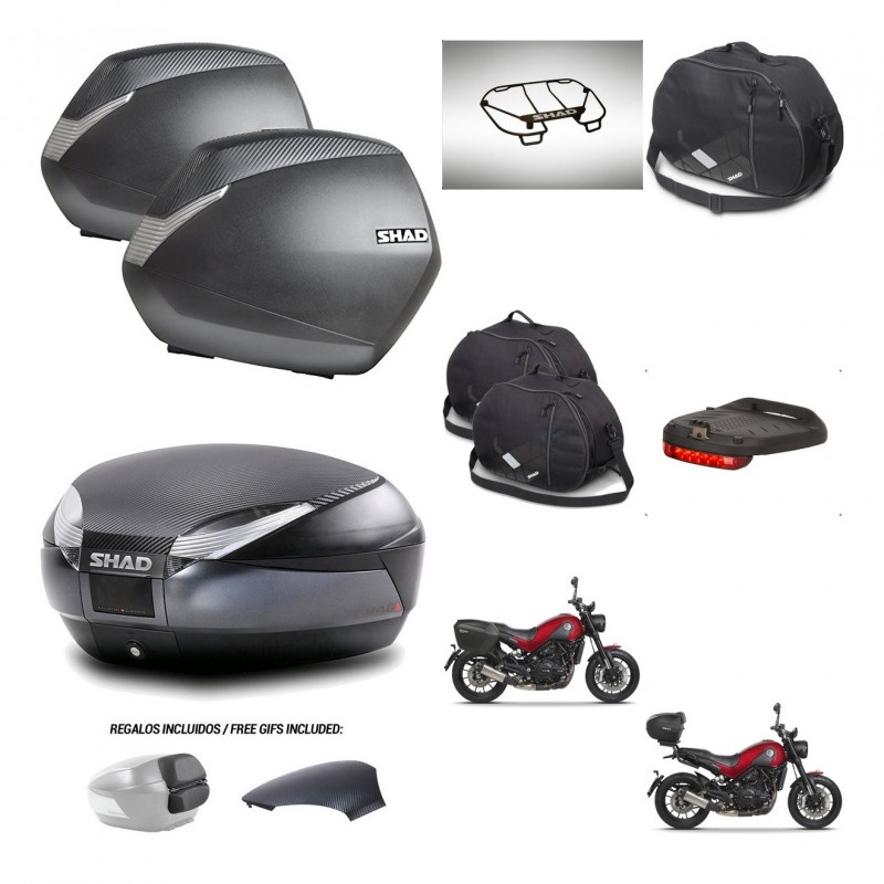 SHAD Trunk SH48 backrest cover + mounting bracket SH36 suitcases accessories 49 L KIT-462263
