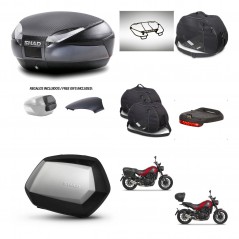 SHAD SH35 PREMIUM suitcases + mounting bracket SH48 trunk backrest cover accessories 49 L KIT-462266