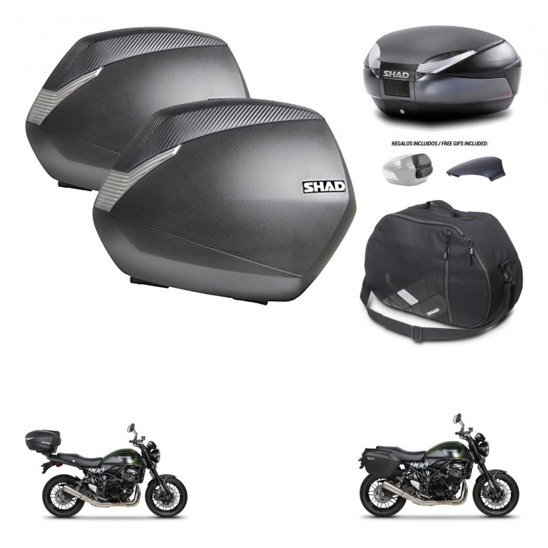 SHAD Baul SH48 tapa respaldo + soporte montaje maletas SH36 accesorios 49 L KIT-462280