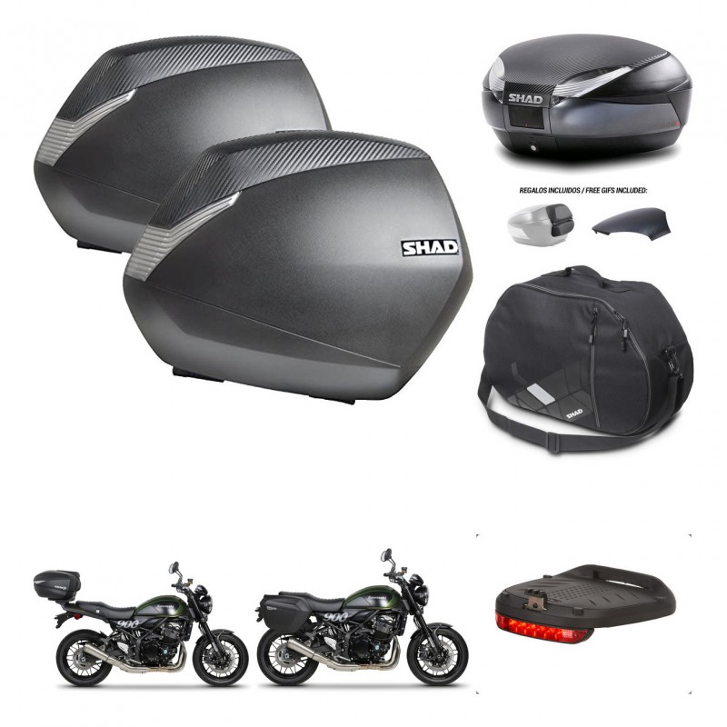 SHAD Baul SH48 tapa respaldo + soporte montaje maletas SH36 accesorios 49 L KIT-462286