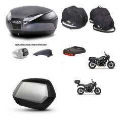 SHAD SH35 PREMIUM suitcases + mounting bracket SH48 trunk backrest cover accessories 49 L KIT-462290