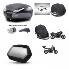 SHAD SH35 PREMIUM suitcases + mounting bracket SH48 trunk backrest cover accessories 49 L KIT-462308