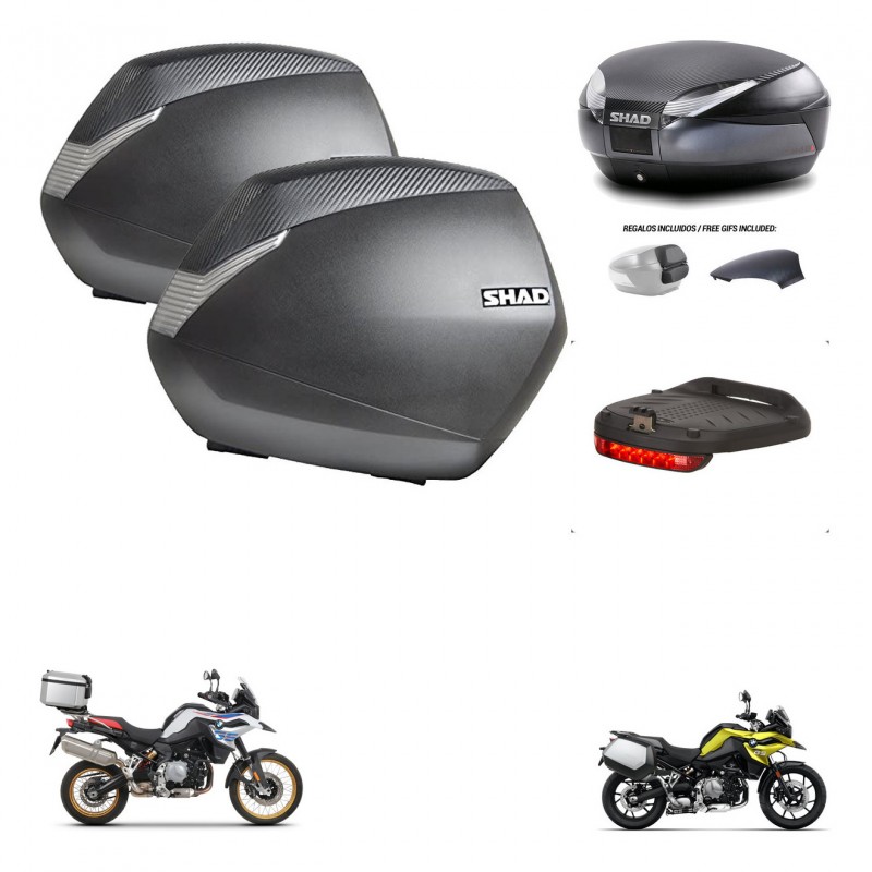 SHAD Trunk SH48 backrest cover + mounting bracket SH36 suitcases accessories 49 L KIT-462322