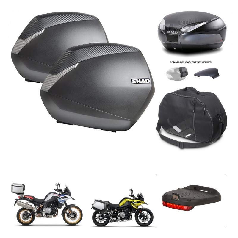 SHAD Trunk SH48 backrest cover + mounting bracket SH36 suitcases accessories 49 L KIT-462334