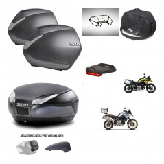 SHAD Baul SH48 tapa respaldo + soporte montaje maletas SH36 accesorios 49 L KIT-462358