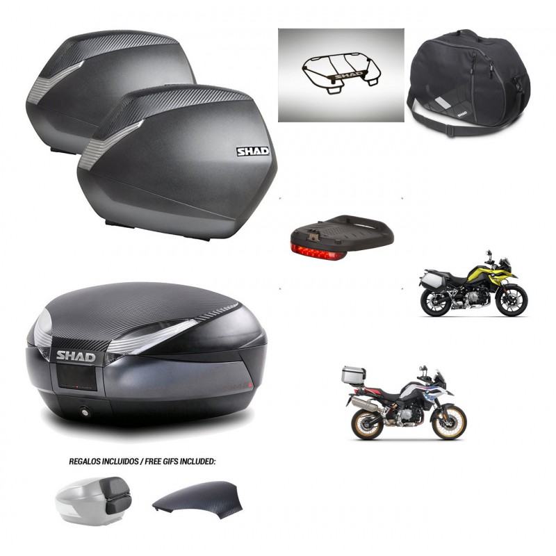 SHAD Trunk SH48 backrest cover + mounting bracket SH36 suitcases accessories 49 L KIT-462358