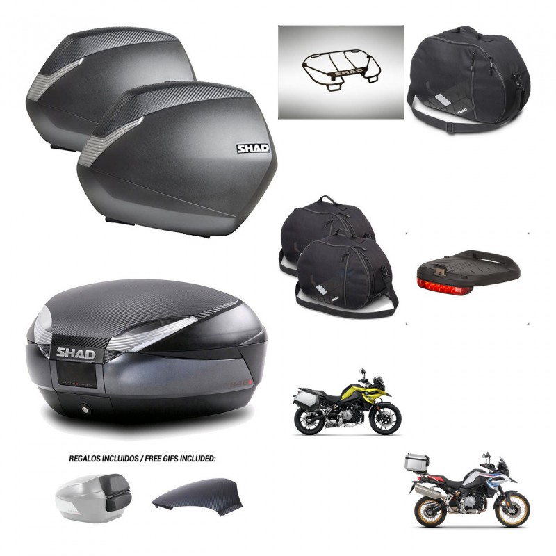 SHAD Trunk SH48 backrest cover + mounting bracket SH36 suitcases accessories 49 L KIT-462359