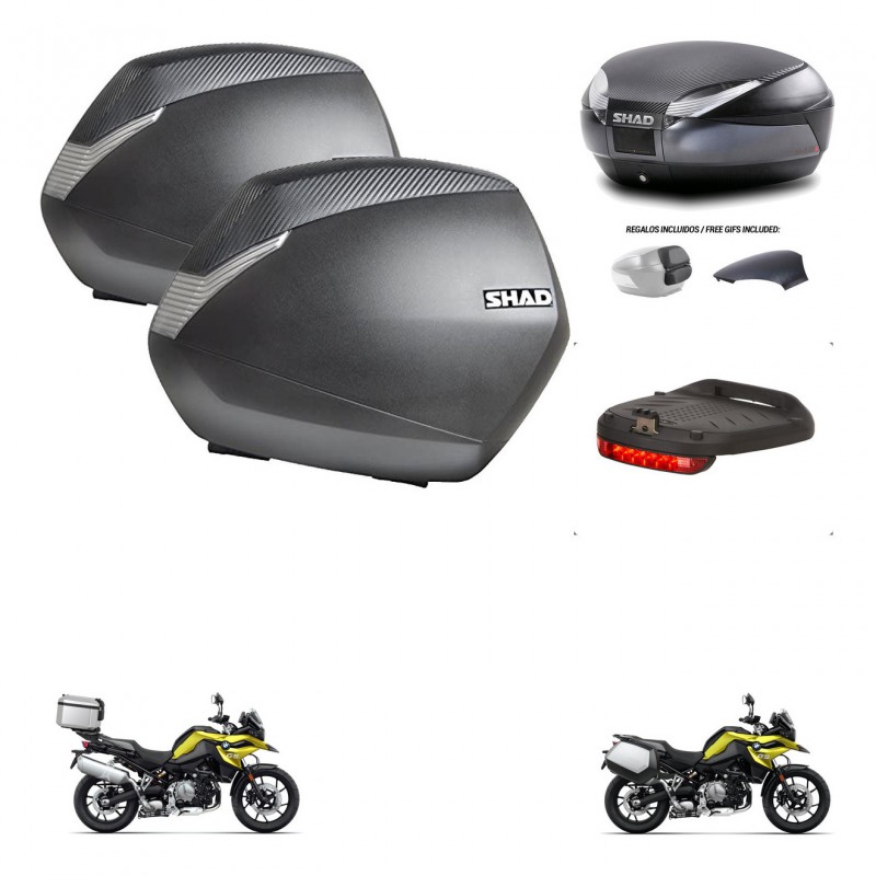 SHAD Trunk SH48 backrest cover + mounting bracket SH36 suitcases accessories 49 L KIT-462418