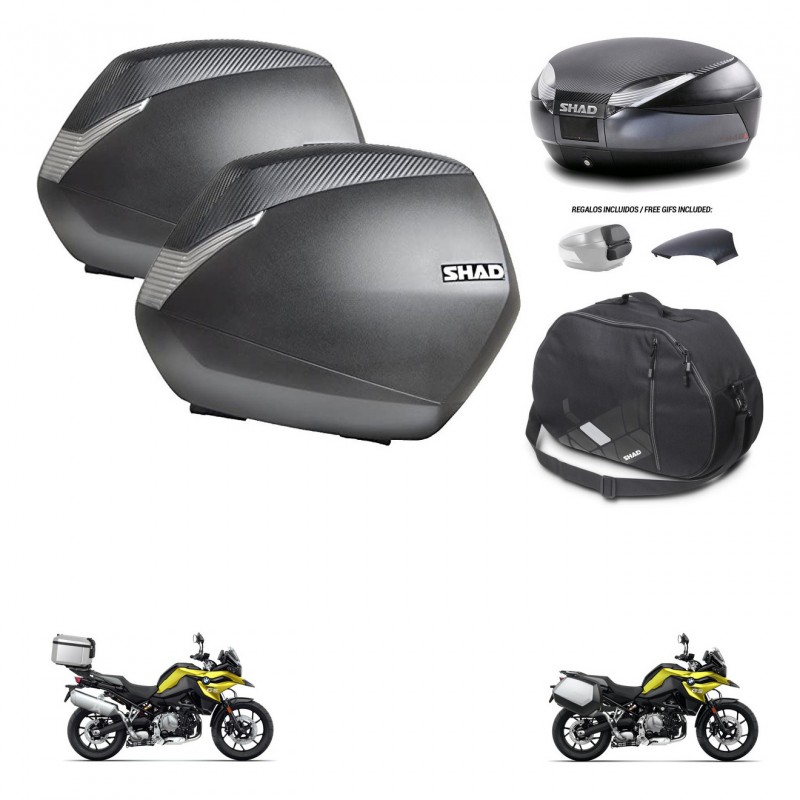 SHAD Trunk SH48 backrest cover + mounting bracket SH36 suitcases accessories 49 L KIT-462424
