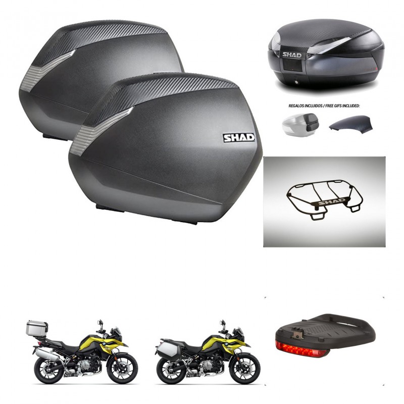SHAD Trunk SH48 backrest cover + mounting bracket SH36 suitcases accessories 49 L KIT-462442