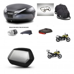 SHAD SH35 PREMIUM suitcases + mounting bracket SH48 trunk backrest cover accessories 49 L KIT-462446