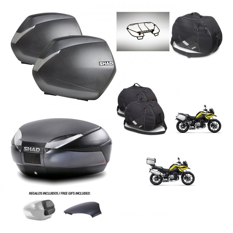 SHAD Trunk SH48 backrest cover + mounting bracket SH36 suitcases accessories 49 L KIT-462449