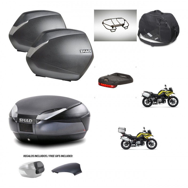 SHAD Trunk SH48 backrest cover + mounting bracket SH36 suitcases accessories 49 L KIT-462454
