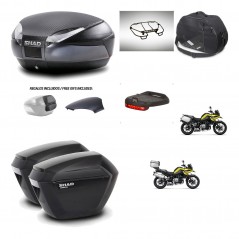 SHAD Maletas sh23 + soporte montaje baul SH48 tapa respaldo accesorios 49 L KIT-462456