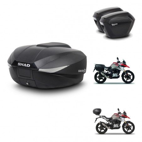 SHAD Maletas sh23 + soporte montaje baul SH58 KIT-462468