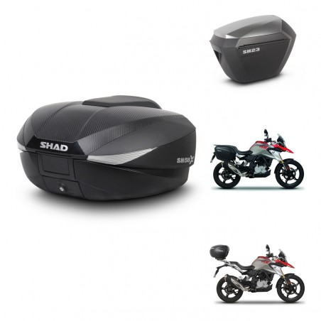 SHAD Maletas sh23 alu + soporte montaje baul SH58 KIT-462471