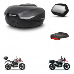 SHAD Maletas SH35 PREMIUM + soporte montaje baul SH58 accesorios KIT-462475