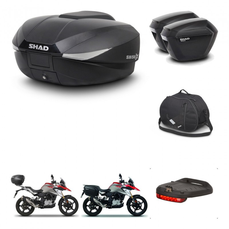 SHAD Maletas sh23 + soporte montaje baul SH58 accesorios KIT-462486