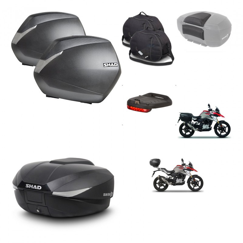 SHAD Baul SH58 + soporte montaje maletas SH36 accesorios KIT-462497