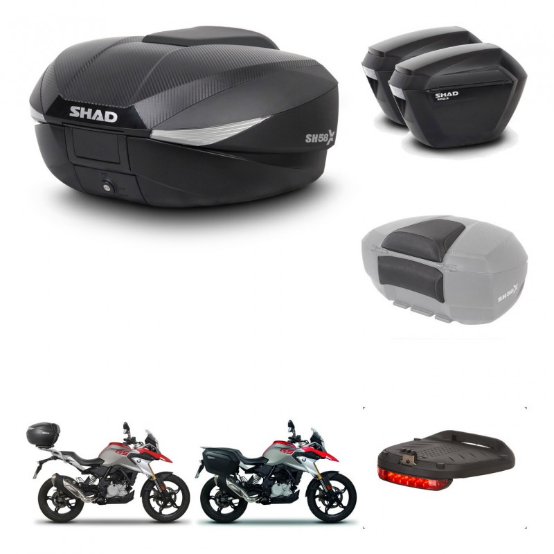 SHAD SH23 suitcases + mounting bracket SH58 trunk accessories KIT-462498