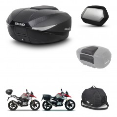 SHAD SH35 PREMIUM suitcases + mounting bracket SH58 trunk accessories KIT-462505