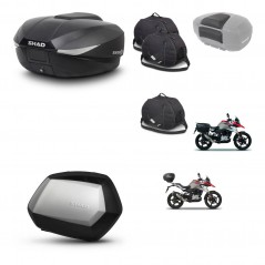 SHAD SH35 PREMIUM suitcases + mounting bracket SH58 trunk accessories KIT-462506