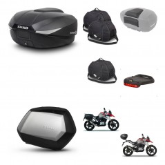 SHAD Maletas SH35 PREMIUM + soporte montaje baul SH58 accesorios KIT-462512