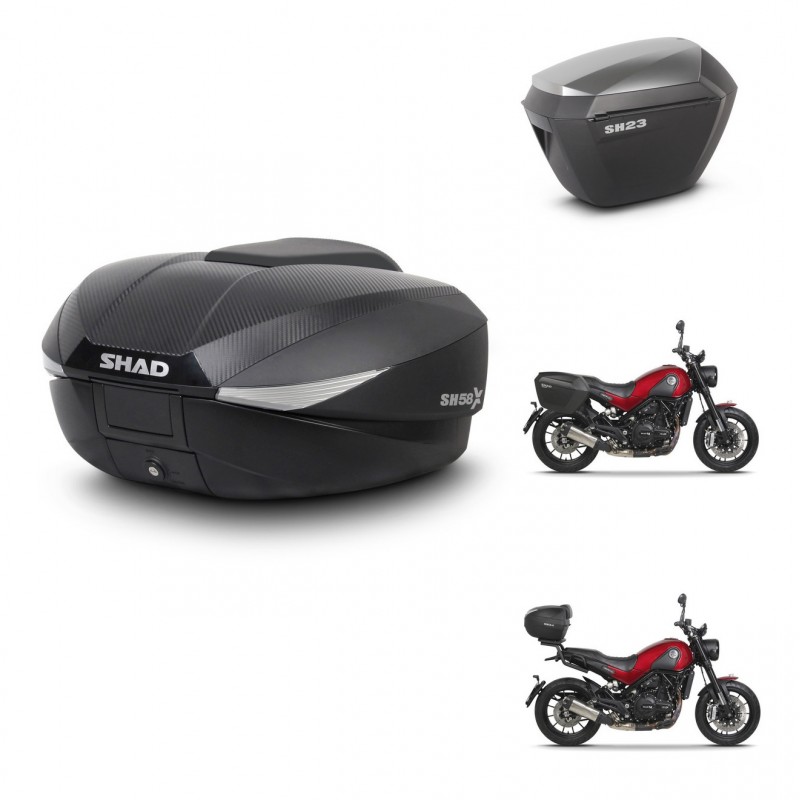 SHAD Maletas sh23 alu + soporte montaje baul SH58 KIT-462519