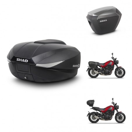 SHAD Maletas sh23 alu + soporte montaje baul SH58 KIT-462519