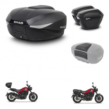 SHAD Maletas sh23 + soporte montaje baul SH58 accesorios KIT-462540